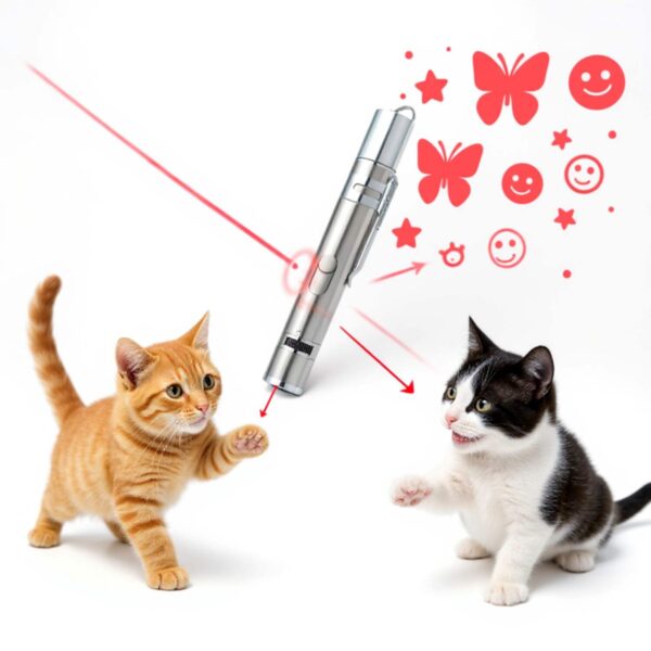 Cakkone 7 in 1 Interactive Cat Toy LED Pointer Pen - Image 3